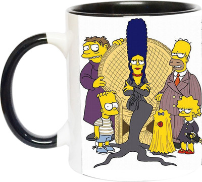 ARTBUG The Simpsons - 3456 - BLK Ceramic Coffee Mug(350 ml)