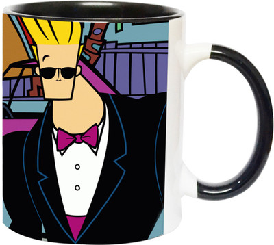 ARTBUG Johnny Bravo - 3235 - BLK Ceramic Coffee Mug(350 ml)