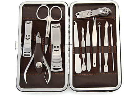 JAMBOREE 12 In 1 Portable Manicure Set Professional Nail Clipper Finger Plier(12 ml, Set of 12)