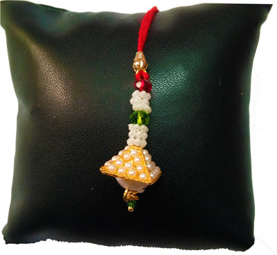 Dms Retail Lumba LumbaRakhisc06 NA Rakhi  Set(1 Lumba Rakhi With Roli Chawal)