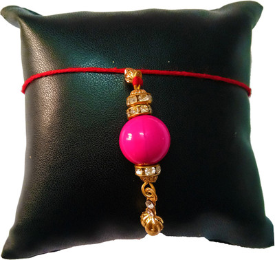 Dms Retail Lumba 19LUMBA04 NA Rakhi  Set(1 lumba Rakhi With Roli Chawal)