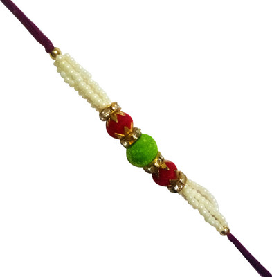 Dms Retail Designer Rakhisc041 NA Rakhi  Set(1 Rakhi With Roli Chawal)