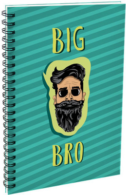 Indigifts Big Bro Wiro Bound Diary A5 Diary Ruled 120 Pages(Green)