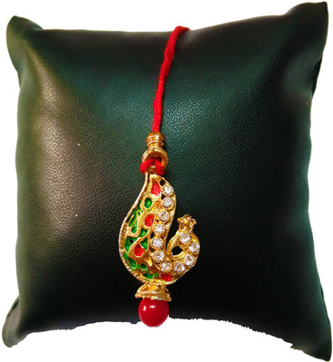 Dms Retail Lumba Rakhilumbapattern5 NA Rakhi  Set(1 Lumba Rakhi With Roli Chawal)