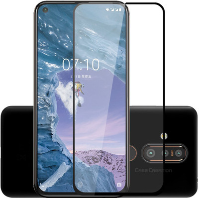 CASE CREATION Edge To Edge Tempered Glass for Nokia 6.2 2019(Pack of 1)