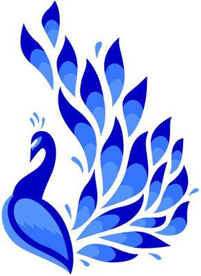 Wallzone 70 cm Beautiful Peacock Removable Sticker(Pack of 1)