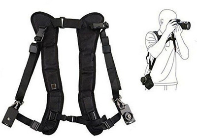 Cam cart Double Shoulder Belt for DSLR Strap(Black)