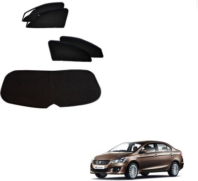 AuTO ADDiCT Side Window, Rear Window Sun Shade For Maruti Suzuki Ciaz(Black)