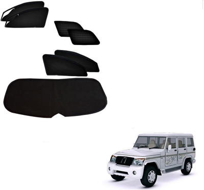 AuTO ADDiCT Side Window, Rear Window Sun Shade For Mahindra Bolero(Black)