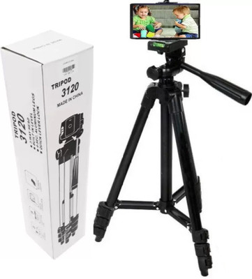 Blue Birds Adjustable Lightweight Camera Stand 3120 Tripod(Black, Supports Up to 1500 g)