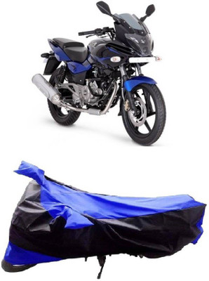 TGP GROUP Waterproof Two Wheeler Cover for Bajaj(Pulsar 200 NS DTS-i, Black, Blue)