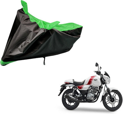 Auto Hub Two Wheeler Cover for Bajaj(V 150, Black, Green)