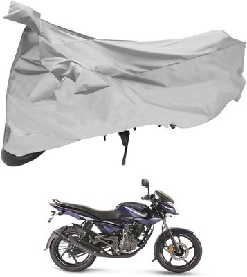 zedaan Waterproof Two Wheeler Cover for Bajaj(Pulsar 135 LS DTS-i, Silver)