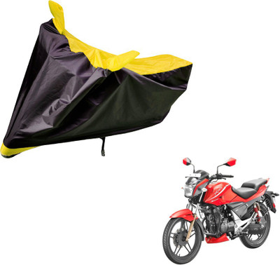 Amanzo Two Wheeler Cover for Hero(Sport, Black, Yellow)