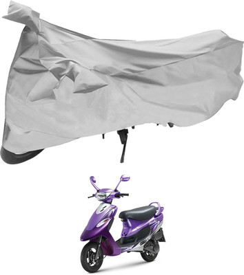 TGP GROUP Waterproof Two Wheeler Cover for TVS(Scooty Pep+, Silver)