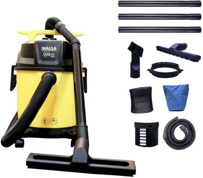 Inalsa Micro WD10 Wet & Dry Vacuum Cleaner(Black, Yellow)