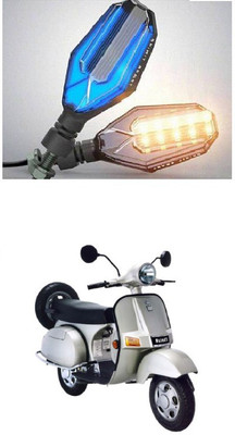 PRTEK Front, Side LED Indicator Light for Bajaj Universal For Bike(Blue, Yellow)