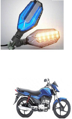 PRTEK Front, Side LED Indicator Light for Mahindra Universal For Bike(Blue, Yellow)
