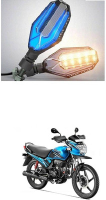 PRTEK Front, Side LED Indicator Light for Hero Passion Pro(Blue, Yellow)