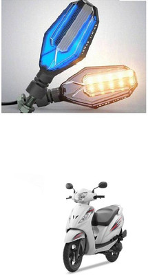 PRTEK Front, Side LED Indicator Light for TVS Wego(Blue, Yellow)