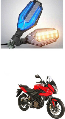 PRTEK Front, Side LED Indicator Light for Bajaj Pulsar 200 AS(Blue, Yellow)