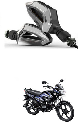 PRTEK Front, Side LED Indicator Light for Hero Splendor NXG(Blue, Yellow)