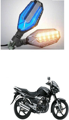 PRTEK Front, Side LED Indicator Light for Suzuki GS(Blue, Yellow)