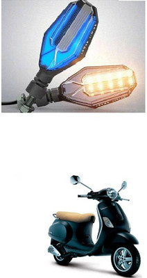 PRTEK Front, Side LED Indicator Light for Piaggio Vespa(Blue, Yellow)