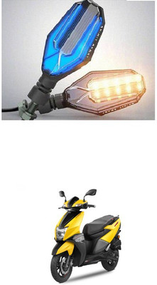 PRTEK Front, Side LED Indicator Light for TVS Universal For Bike(Blue, Yellow)