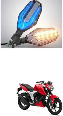 PRTEK Front, Side LED Indicator Light for TVS Apache RTR 160(Blue, Yellow)