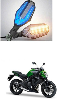 PRTEK Front, Side LED Indicator Light for Kawasaki Universal For Bike(Blue, Yellow)