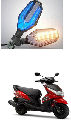 PRTEK Front, Side LED Indicator Light for Yamaha Ray Z(Blue, Yellow)