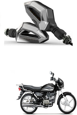 PRTEK Front, Side LED Indicator Light for Hero Splendor Plus(Blue, Yellow)