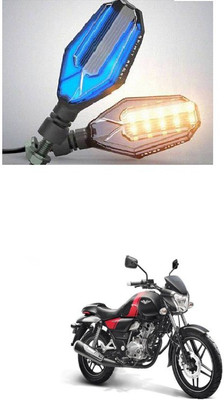 PRTEK Front, Side LED Indicator Light for Bajaj V 150(Blue, Yellow)