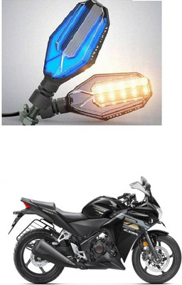 PRTEK Front, Side LED Indicator Light for Honda Dream CD110(Blue, Yellow)