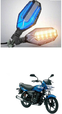 PRTEK Front, Side LED Indicator Light for Bajaj Platina 125(Blue, Yellow)