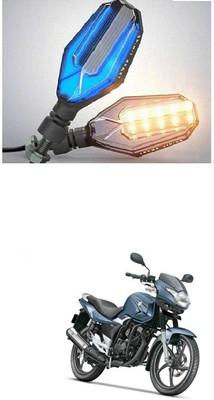 PRTEK Front, Side LED Indicator Light for Suzuki GS 150R(Blue, Yellow)