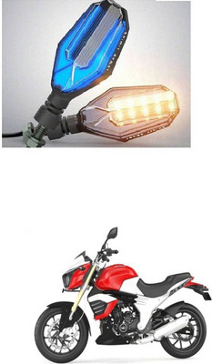 PRTEK Front, Side LED Indicator Light for Mahindra Mojo(Blue, Yellow)