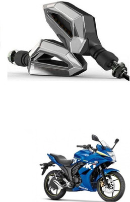 PRTEK Front, Side LED Indicator Light for Suzuki Gixxer SF(Blue, Yellow)
