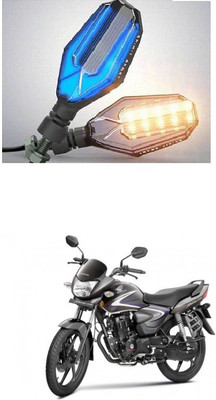 PRTEK Front, Side LED Indicator Light for Honda CB Shine(Blue, Yellow)
