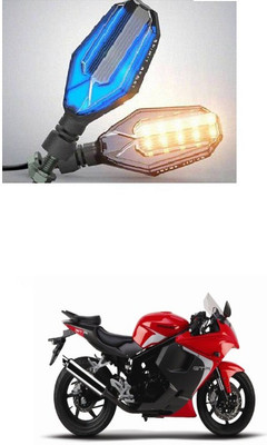 PRTEK Front, Side LED Indicator Light for Hyosung GT250R(Blue, Yellow)