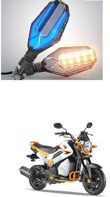 PRTEK Front, Side LED Indicator Light for Honda Universal For Bike(Blue, Yellow)