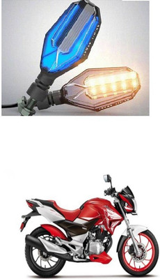 PRTEK Front, Side LED Indicator Light for Hero CBZ Xtreme(Blue, Yellow)
