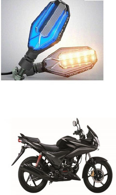 PRTEK Front, Side LED Indicator Light for Honda CBF Stunner(Blue, Yellow)