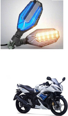 PRTEK Front, Side LED Indicator Light for Yamaha YZF R15 S(Blue, Yellow)