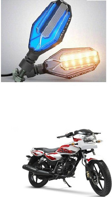PRTEK Front, Side LED Indicator Light for TVS Phoenix 125(Blue, Yellow)