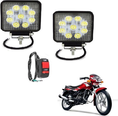 MOCKHE VLB-SQR9LD2P-215 Headlight Motorbike LED for TVS (12 V, 27 W)(Star Sport, Pack of 2)