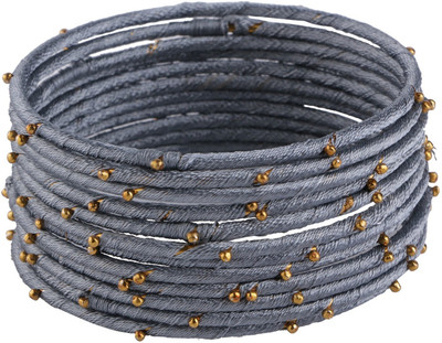 Efulgenz Alloy Gold-plated Bangle Set(Pack of 12)