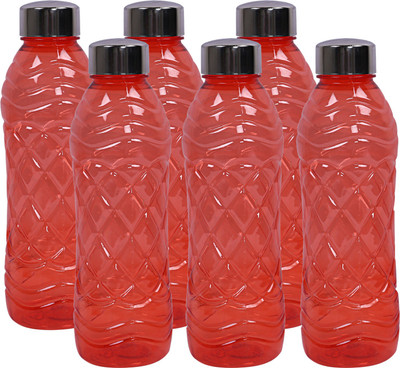 KUBER INDUSTRIES 1000 ml Plastic Bottle(Pack of 6, Multicolor)
