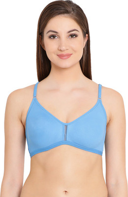 Clovia Non-Padded Non-Wired T-Shirt Bra Women Full Coverage Non Padded Bra(Light Blue)